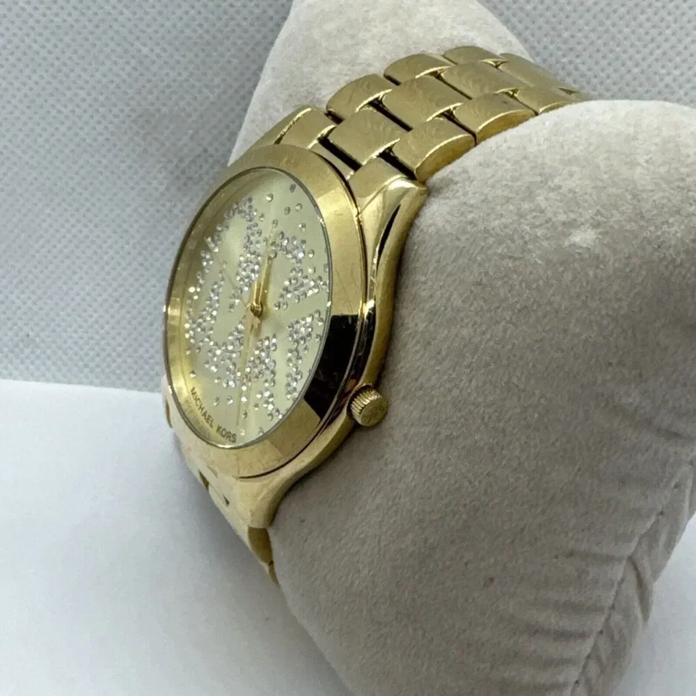 Michael Kors Slim Runway MK3590 Women's Stainless Steel Analog Dial Watch JNA389